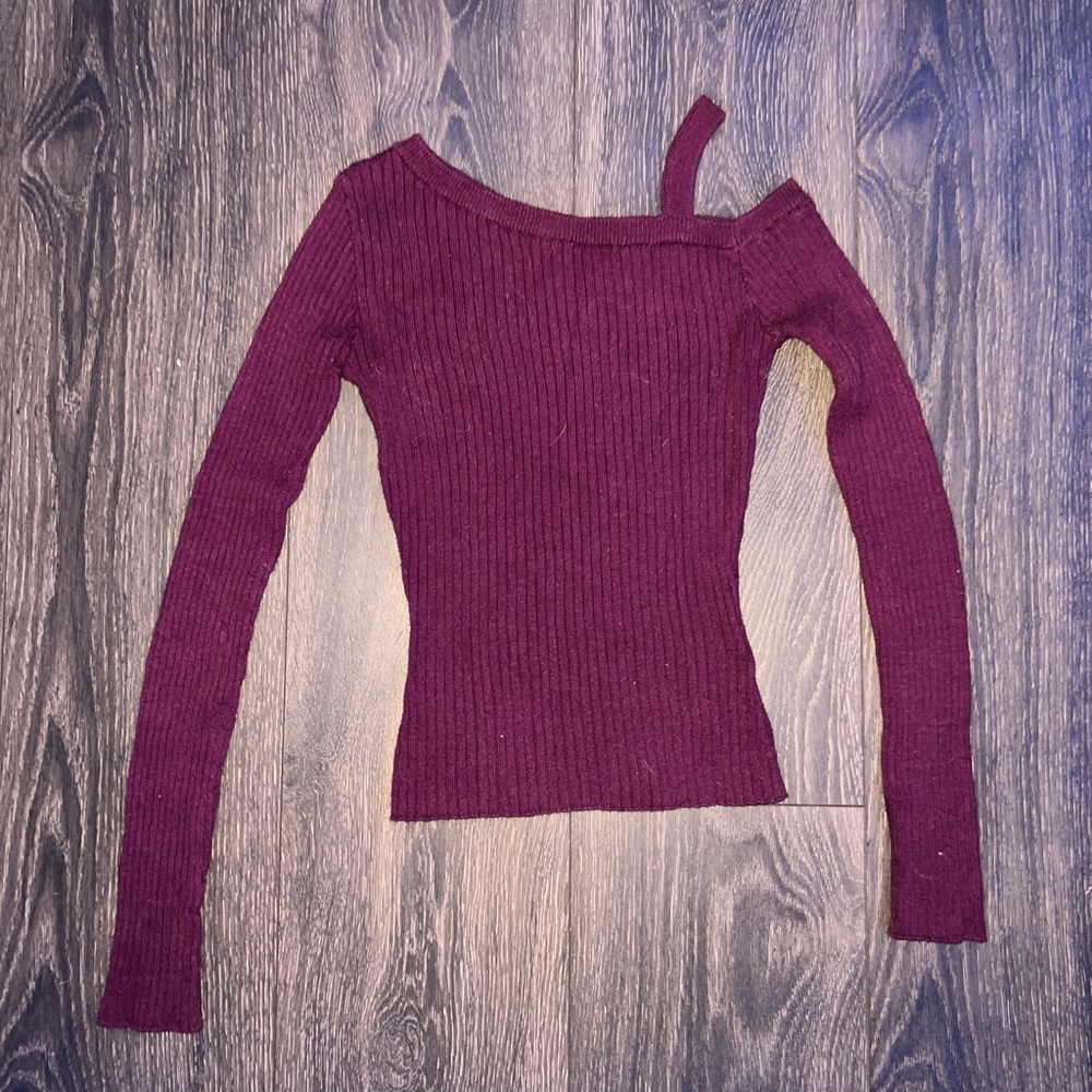 aeropostale red off the shoulder top